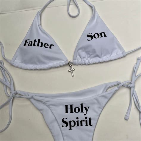 FATHER SON Holy Spirit Bathing Suit Bikini .